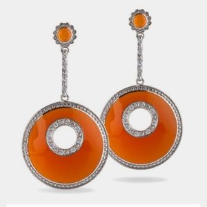 MIRIAM SALAT Coral Deco Drop Earrings